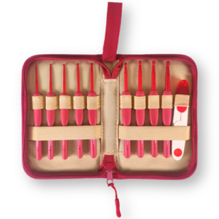 MANETMONT 모사용 코바늘 9종 뜨개질 도구 (낱개/세트), 1개, 코바늘세트(9종+쪽가위+케이스)