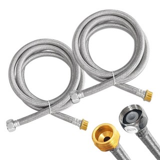 국산 싱크대 연장호스 연결 고압호스 200cm 2개, 1세트