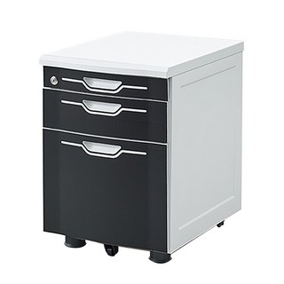 상도가구 DS 이동서랍 3단 서랍장 서랍 책상서랍장, 블랙