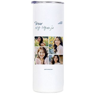 포토 텀블러 주문제작 돌답례품 304 스테인리스, 1개, 600ml, 탄생기록,사진문구,폴라로이드,매거진,플레이리스트,레터링