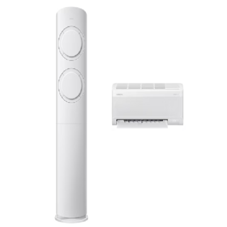 삼성전자 멀티형 투인원에어컨 스탠드에어컨 17평 Q9000 실외기포함 기본설치별도, 17평+6평 2IN1 멀티형, 일반배관형