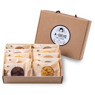 [추석명절할인] 아타토 수제쿠키선물세트 2호 (10종 쿠키 / 선물박스포장), 1개