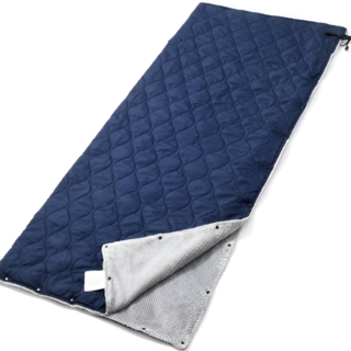 코지히트 휴대용 usb 전기 매트 캠핑 여행 담요 침낭, 1인용, 네이비