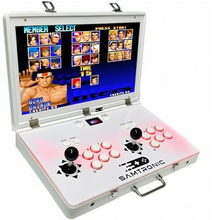 가가테크 최신형 레트로 게임기 2인용 한글판 21인치, 유선형+무선컨트롤러 포함