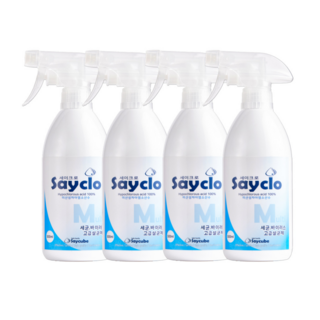 세이크로 바이러스 세균 살균소독제 500ml 뿌리는 스프레이, 4개
