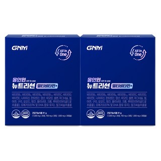 GNM 올인원 뉴트리션 멀티비타민+, 30회분, 2개