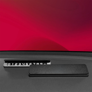 자동차 주차번호판 논슬립 차량용 개인정보보호 안심 모델3 모델Y 주니퍼, 1개, 블랙