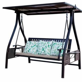 소프가든 야외그네 흔들의자 테라스 카페 led 조명 철제 야외용그네 정원 마당, 1개, 소프가든 D형