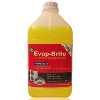 에바브라이트 3.78L 1갤론 에어컨 실내기 실외기 핀 세척제 물과 희석
