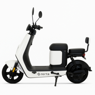 노르테 전동 스쿠터 전기 바이크 성인용 출퇴근 자토바이 미니벨로 오토바이, 리튬 30A(120km), 화이트