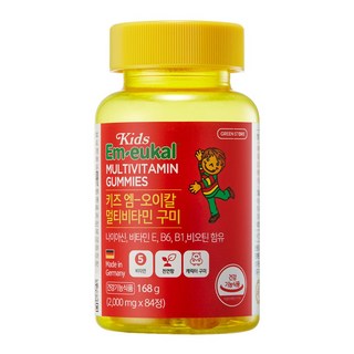 그린스토어 키즈 엠오이칼 멀티비타민 구미 168g, 1개, 84정