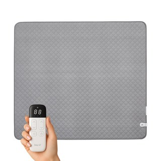 더안 IoT 탄소매트 스마트 자동온도조절 안전 전기요, 라지퀸/분리난방(LQ2)180x200cm, 그레이