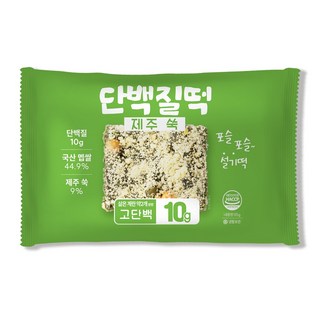 [별미힘떡] 단백질떡 프로틴떡 제주 쑥설기(냉동) l 개별포장 l 식사대용 l 운동보충, 85g, 30개