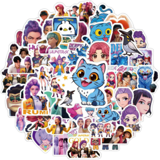 케이팝 데몬 헌터스 호환제품 방수 스티커 69pcs, 데몬 헌터스 69PCS