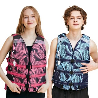 슈나이더 성인 커플 부력보조복 스포츠용구명복 SJX-KC1, 핑크(-80kg)