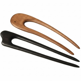 뉴이즈 U자 나무 비녀 2종