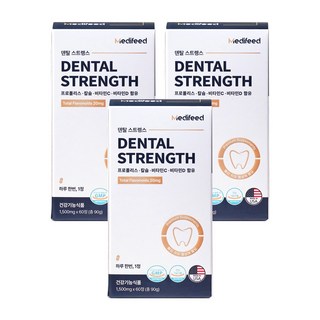 메디피드 덴탈스트렝스, 60정, 3개