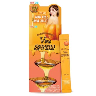 딥트3일 본사직영 호박즙 농축액 V라인 호박하나 붓기제거, 10g, 10개
