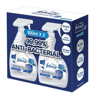 페브리즈 항균플러스 섬유탈취제, 920ml, 2개