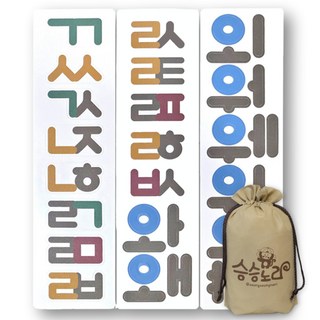 승승노리 한글자석 겹받침 자음 모음 글자 놀이, 38피스, 1개