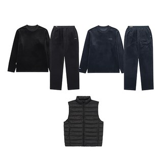 푸마 남성 웜셀 골지 벨로아 기모 셋업 4종+패딩베스트