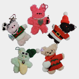 모루야 모루인형 키링 만들기 크리스마스 5종 DIY 패키지 A세트, 크리스마스 패키지 5종, 1개