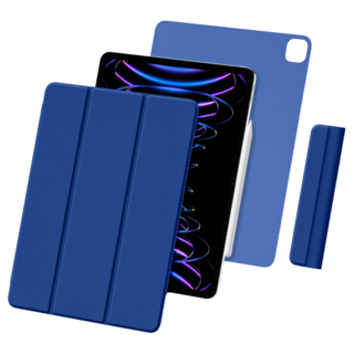 니케 아이패드 마그네틱 폴리오 애플펜슬커버 케이스, 네이비 블루(아쿠아블루), 1개