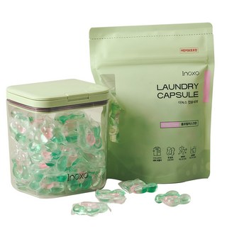 이녹소 국내생산 캡슐 세제 플로럴머스크향 프리미엄 초 고농축 실내건조형, 2개, 30개입