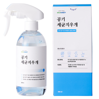 [바이오미스트] 올인원 세균지우개 - 환경부 승인 코로나 소독 스프레이 뿌리는 소독제, 1개, 300ml