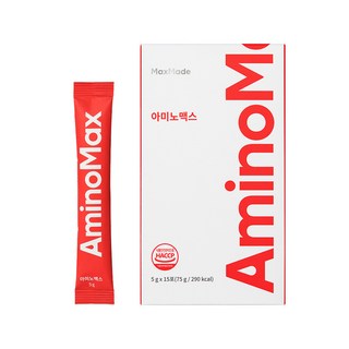 맥스메이드 아미노맥스 15포 아미노산 보충제 BCAA 아르기닌 비트루트 포도맛, 5g, 15개