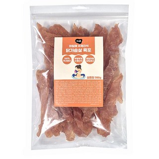아침애 대용량 강아지 수제간식, 1개, 대용량 닭가슴살 육포
