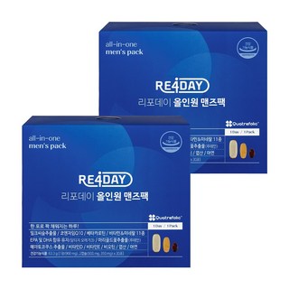 리포데이 올인원 맨즈팩 남성용 22종 종합비타민, 69g, 2개