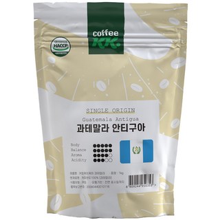 과테말라 안티구아 1kg/원두커피 로스팅 홀빈, 1kg, 홀빈(분쇄안함), 1개