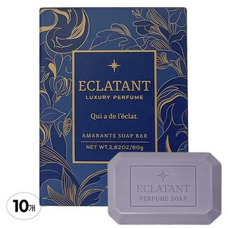 에끌라땅 아마랑트 향수비누 80g 10개입 우디머스크향