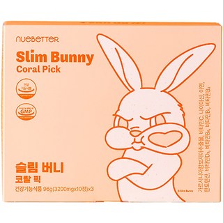 [츄어블 다이어트] 뉴베러 슬림 버니 캔디 가르시니아 체지방 감소 탄수화물컷팅, 1박스, 30정