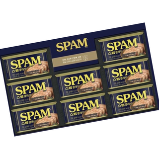 플라이샵)제일제당 CJ스팸 소중한 선물세트 12호(200g * 8캔) 명절 답례품 ++ 쇼핑백동봉, 1세트