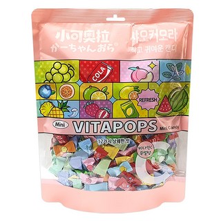 한국총판 샤오커오라 비타팝스캔디 12가지맛 믹스, 한국총판 샤오커오라 비타팝스 무설탕 캔디 12가지맛(5
