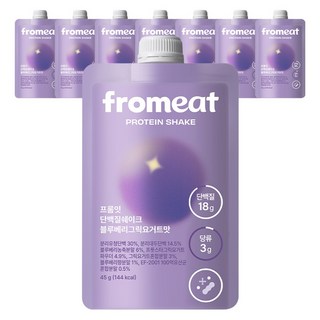 속세맛 다이어트 프롬잇 단백질 쉐이크 블루베리그릭요거트맛 파우치 식사대용, 14개, 45g