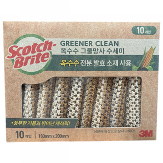 스카치브라이트 옥수수 주방 망사수세미, 1개, 10개입