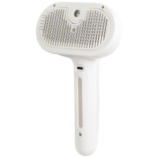 미루미 강아지빗 고양이빗 스프레이 원터치 브러쉬, 화이트, 1개