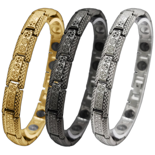 미라클 고기능성 게르마늄 건강 팔찌, 실버_남성용, XL, 1개