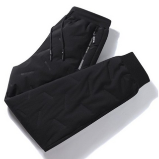 춘게엘 (M~7XL) 빅사이즈 겨울 남녀공용 기모 패딩 바지 시보리 r012