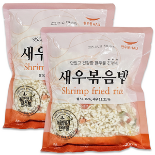 맛있는 한우물 새우 볶음밥, 300g, 2개