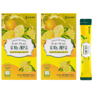 유유제약 퓨어 NFC착즙 100% 유기농 레몬즙 설탕무첨가, 28개, 20ml
