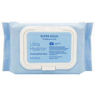 미샤 수퍼 아쿠아 울트라 히알론 클렌징 워터 티슈 캡형, 30개입, 3개