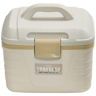 KOMAX 코멕스 트래블러 아이스박스 10L x 1개 베이지/라이트브라운 캠핑 아이스탱크 국산아이스박스 낚시 쿨러