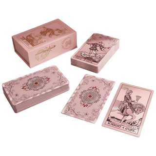 iKlim 핑크타로카드 한글설명서 카드보관파우치 유니버셜웨이트 타로카드, 1개