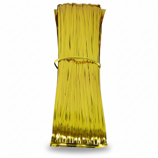 빵끈 포장끈/칼라타이 식빵끈, 금색, 1세트