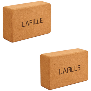 라필레 흔들리지 않는 요가블럭 코르크 재질 22cm x 15cm x 7.5cm, 2개, 요가블럭단품