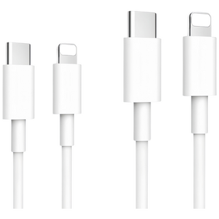 YIZHI 아이폰호환 C타입 라이트닝 8핀 고속 충전케이블, 1개, 화이트, 2m